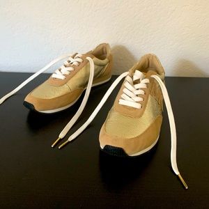 Like new Suede and Gold Michael Kors shoes